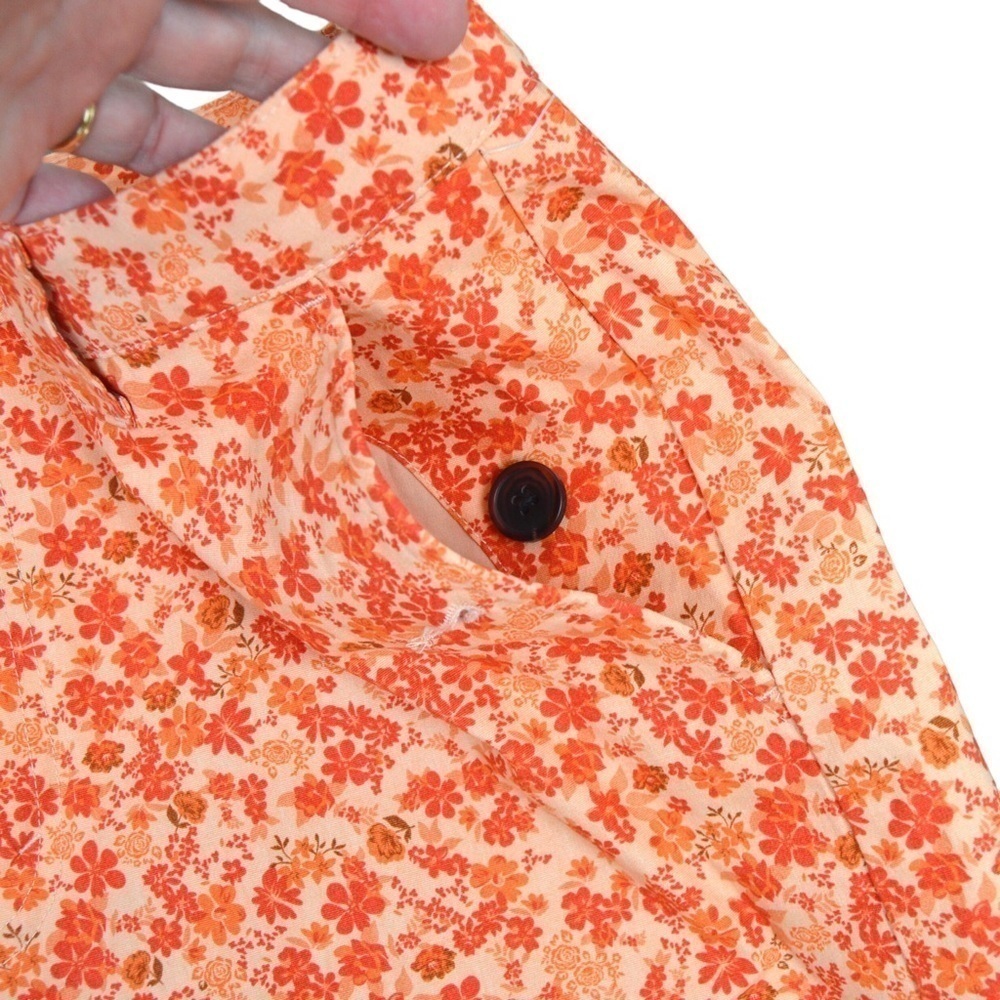 Wild Fable Ditsy Floral Print Autumn Orange Mini Skirt,‎ Size 12 NEW - Picture 4 of 5